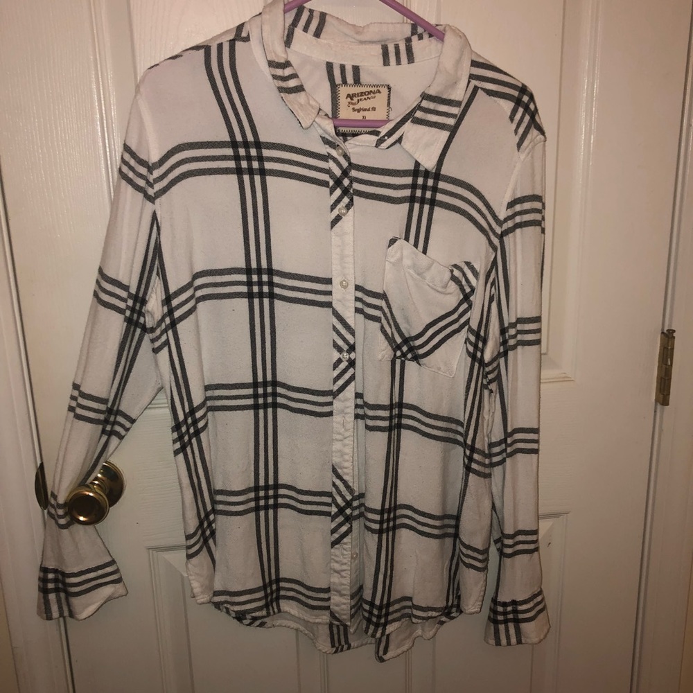 Black and white flannel